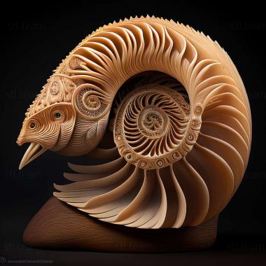 3D модель Nautilus macromphalus (STL)